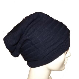 Mütze Beanie Longbeanie Wintermütze wollweiß oder dunkelblau schwarz